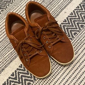 Zara suede camel sneakers size 9